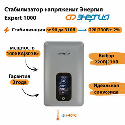 Инверторный cтабилизатор напряжения Энергия Expert 1000