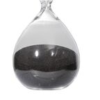 Декоративные песочные часы Glasar черные, 8x8x20 см