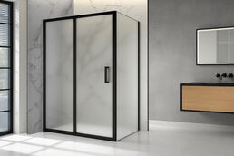 Душевой уголок Royal Bath Accord 150х85 RB 85150HPS-C-BL стекло матовое, профиль черный