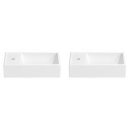 Акционный набор 2 в 1 Wellsee WC Area 151802001, подвесные/накладные раковины 2 шт, ширина одного ум