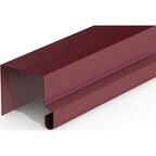 П-планка для профнастила 2 м 0.4 мм RAL 3005 вишневый
