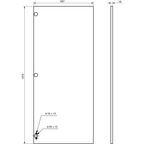 Фасад для кухонного шкафа Инта 59.7x137.3 см Delinia ID МДФ цвет белый