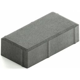 Плитка тротуарная Кирпич 200x100x60 мм цвет серый