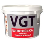 Универсальная акриловая шпатлёвка VGT Шпатлевка ВГТ акрил 7,5кг