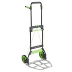 Тележка Standers двухколесная складная алюминий нагрузка до 100 кг цвет черный/зеленый