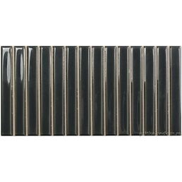 Wow Sweet Bars Ebony Черная Глянцевая Настенная плитка 12,5x25