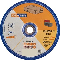 Диск отрезной по камню тип 42 Dexter 230x22.2x3 мм