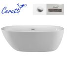 Ванна акриловая Ceruttispa Como 150x75 CT9900 отдельностоящая, белая