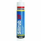Герметик Soudal Силируб 2 F нейтральный силикон бесцветный 15*300мл