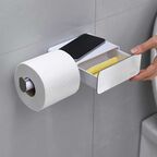 Держатель для туалетной бумаги с отсеком для хранения Joseph Joseph EasyStore Steel
