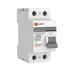 УЗО EKF PROxima ВД-100 2P 16 A 10 мА 4.5 кА AC elcb-2-16-10-em-pro