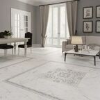 Керамогранит LB Ceramics Бьянка Каррара 45x45x0.8 см 1.62 м² матовый цвет белый