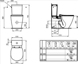 Унитаз напольный Ideal Standard Connect Aquablade E042901