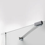 Душевой уголок Wasserkraft Aller 120х100 10H10LBLACK MATT без поддона, стекло прозрачное, профиль хром, петли черные матовый