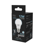 Светодиодная лампа Gauss LED A60 globe 12W E27 4100K 1/10/50