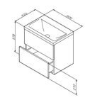 Раковина Am.Pm Gem M90WCC0602WG 60