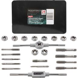 Метрический набор метчиков и плашек Rockforce RF-M024-1(10457)