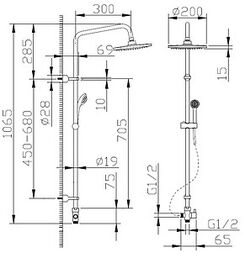 Стойка Bravat Fit D283CP-2