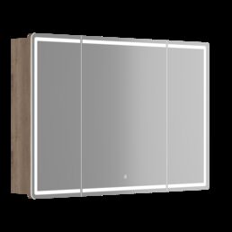 Зеркальный шкаф с подсветкой Sancos Mirror 119 см MI120EG дуб галифакс