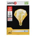 Лампа светодиодная Lexman Diamond E27 220 В 5 Вт кристалл 470 лм теплый белый цвета света