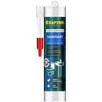Герметик Kraftool SX105 Kraftsil Sanitary 300 мл. 1 шт. 361.11 г 300 мл 1 шт. прозрачный