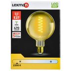 Лампа светодиодная Lexman Amber E27 220 В 5 Вт шар 470 лм теплый белый цвета света