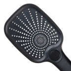 Лейка для душа ARGOtech Flash 130х100 мм 3 режима без шланга пластик черная (AGD 20.1316 B)