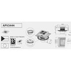Трап для душа Alca Plast 150x150 мм