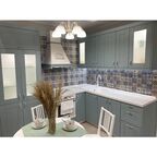 Фасад для кухонного ящика Томари 79.7x12.5 см Delinia ID МДФ цвет голубой