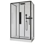 Душевая кабина Ceruttispa 120x80 AMI120 стекло прозрачное, профиль черный