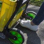 Тележка Standers двухколесная складная алюминий нагрузка до 100 кг цвет черный/зеленый