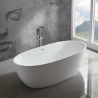 Ванна акриловая Vincea VBT-405-1700, 1700*800*580, цвет белый, слив-перелив в комплекте, хром