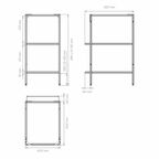 Напольный шкаф Вельга Konsensa 40x87x56 см цвет черный