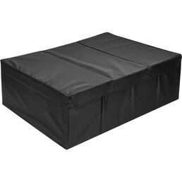 Короб для хранения с крышкой 55x18x39 см полиэстер цвет черный