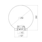 Светильник садово-парковый Svet Анелма черный 260 мм E27 60 Вт IP44 (1200-00390)