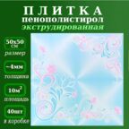 Плитка потолочная декоративная с рисунком экструдированная 50х50см