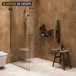 Плитка настенная Керамин Айрон 60x30 см 1.98 м² матовая цвет коричневый