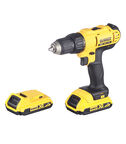 Дрель-шуруповерт аккумуляторная DeWalt 18В 2Ач Li-Ion 2 АКБ и ЗУ (DCD771D2-QW)