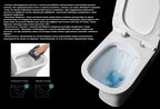 Унитаз-компакт Ceruttispa Santa CT8916 безободковый, с сиденьем микролифт, белый