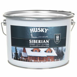 HUSKY SIBERIAN Акриловый биозащитный грунт для дерева 9 л