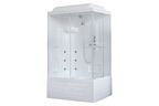 Душевая кабина Royal Bath 100х80 RB8100BP2-T-L стекло прозрачное, профиль белый
