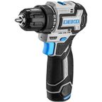 Дрель-шуруповерт аккумуляторная бесщеточная Deko SHARKER12VPRO, 12 В Li-ion 2x2 Ач