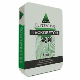 Пескобетон Вертекс М300, для ровных оснований, морозостойкий, 40 кг