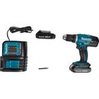 Дрель-шуруповерт аккумуляторная Makita DDF453SYE, 18 В Li-Ion 2x1.5 Ач