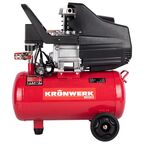 Компрессор поршневой масляный Kronwerk L24/210, 24 л 210 л/мин, с набором аксессуаров