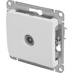 Розетка телевизионная встраиваемая Systeme Electric Glossa цвет молочный