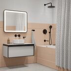 Душевая система Iddis Odda ODDBL03i68 скрытого монтажа цвет черный матовый