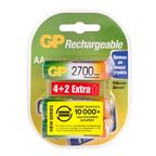 Аккумулятор GP 275AAHC/MVM-2CR6 Ni-Mh HR6 AA 2750 мАч 1.2В 6 шт.