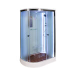 Душевая кабина AvaCan 120x90 D012SRLED стекло матовое, профиль хром, правая