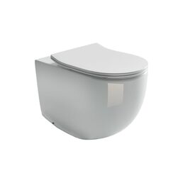 Напольный пристенный унитаз-соло Ceramicanova METROPOL Rimless CN4004